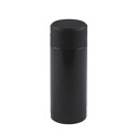 【クーポン配布中】【30個セット】 スリム 水筒/ステンレスボトル 【200ml ブラック】 スクリュー栓 真空断熱構造 抗菌剤プラス オミット