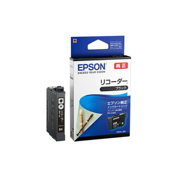 【スーパーセールでポイント最大43倍】(まとめ)エプソン インクカートリッジ リコーダーブラック RDH-BK 1個 【×5セット】