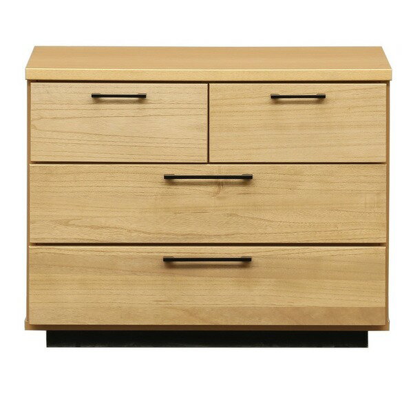 【クーポン配布中】チェスト タンス 3段 幅80cm ナチュラル 日本製 木製 桐材 オイル塗装仕上げ ベッド..