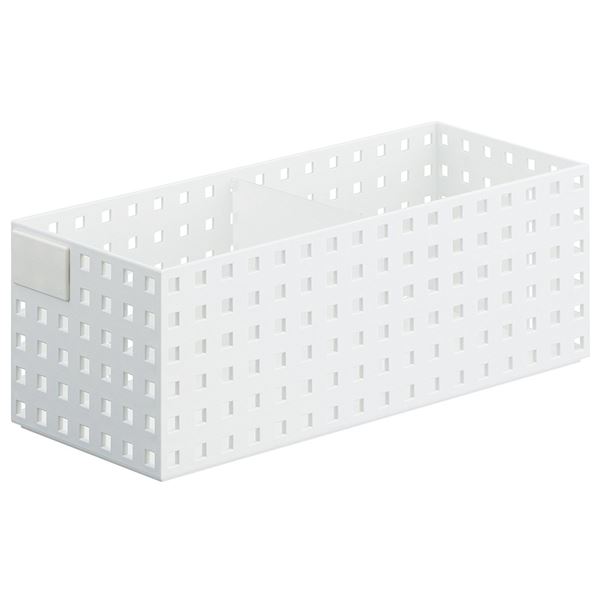 【ポイント20倍】(まとめ) 小物入れ/マルチ収納ケース 【ミドル L ホワイト】 奥行き35cmタイプ 9025 ブリックスS 【16個セット】