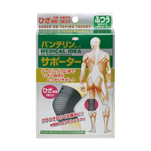 ■サイズ・色違い・関連商品■小さめ[当ページ]■ふつう■大きめ■商品内容【ご注意事項】この商品は下記内容×3セットでお届けします。【商品説明】●日常生活をサポートするために用いられている「生活テーピング理論」に基づき設計しました。グラつきからくる痛みに！階段の上り下りがラクになります。●U字型テーピング構造が、ひざを下と左右から支え、ひざのブレをしっかり抑制します。装着するだけで、ひざの動きがしっかりとサポートされ、足の蹴り出しがラクになります。●スリットニット構造がひざの曲げ伸ばしにスムーズに対応し、サポーターのズレを軽減します。屈伸時の不快なくいこみや、ムレを抑制します。またメッシュ素材により、フィット感＆サポート感を感じつつも、ムレにくいのもポイントです。■商品スペック色：ブラックサイズ：小さめその他仕様：●右脚・左脚共用●日本製備考：※サイズの選び方:ひざ頭の周囲を測ってください。※サイズはおおよその目安です。※人気商品のため、メーカーにて欠品するおそれがございます。適用部位：ひざ適用周囲サイズ：31〜34cm【キャンセル・返品について】商品注文後のキャンセル、返品はお断りさせて頂いております。予めご了承下さい。■送料・配送についての注意事項●本商品の出荷目安は【5 - 11営業日　※土日・祝除く】となります。●お取り寄せ商品のため、稀にご注文入れ違い等により欠品・遅延となる場合がございます。●本商品は仕入元より配送となるため、沖縄・離島への配送はできません。[ 574-003210-00 ]