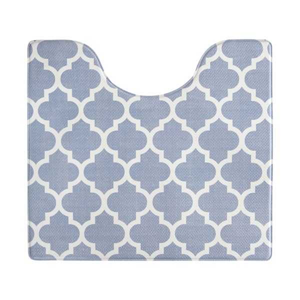 【クーポン配布中】（まとめ）オカ ササッと拭けるトイレマット 約55×60cm モロッカン 1枚【×2セット】