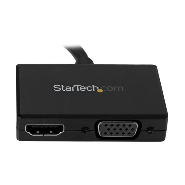 【スーパーSALEでP最大47倍】（まとめ）StarTech.com DisplayPort-HDMI/VGA変換アダプタ ツーインワン（2-in-1） トラベルAVアダプタ DP2HDVGA 1個 【×5セット】