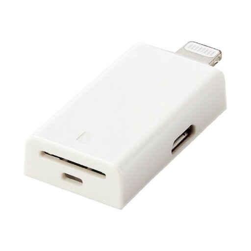 エレコム Lightningカードリーダー ホワイト MR-LD102WH エレコム Lightningカードリーダー ホワイト MR-LD102WH