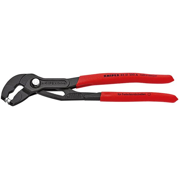 【ポイント20倍】KNIPEX(クニペックス) 8551-250ASB スプリングホースクリッププライヤー(台紙付
