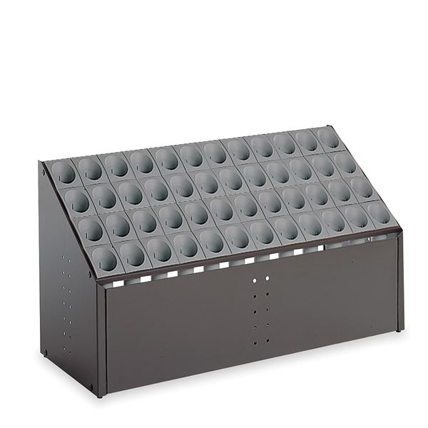 【クーポン配布中&ブラックフライデー対象】モダン 傘立て 【C48 グレー 48本立】 幅972mm スチール 樹脂製脚付 テラモト 『オブリークアーバン』 〔会社 店舗 玄関〕