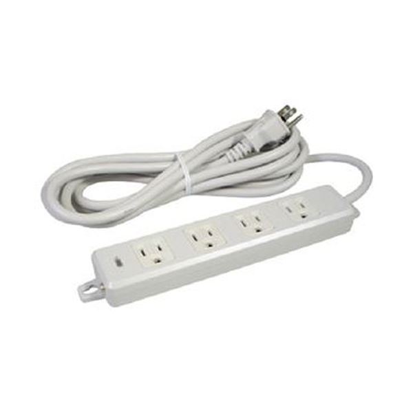 【ポイント20倍】（まとめ）明工社 OA用接地タップ4個口コードMR7704TJ3 1個【×5セット】