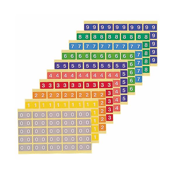 【クーポン配布中】(まとめ) ライオン事務器 カラーナンバーラベルL数字1 KL-2-1 1パック(250片:25片×10シート) 【×10セット】