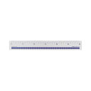 【ポイント20倍】(まとめ)ライオン事務器 再生アクリル直線定規30cm No.10MR 1セット(10本)【×2セット】