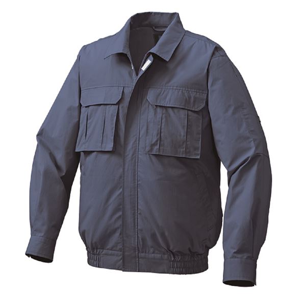 【クーポン配布中】KU91900 空調服 R 綿薄手 脇下マチ付き 服のみ ネイビー 5L