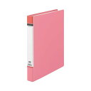 【ポイント20倍】(まとめ) TANOSEE Dリングファイル(貼り表紙) A4タテ 2穴 210枚収容 背幅40mm ピンク 1セット(20冊) 【×5セット...