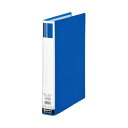 【マラソンでポイント最大47倍】(まとめ)スマートバリュー パイプ式ファイル片開き青10冊 D623J-10(×2セット)(3)
