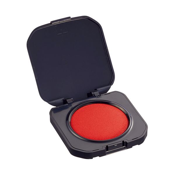 【クーポン配布中&ブラックフライデー対象】（まとめ） TANOSEE 速乾朱肉コンパクトタイプ 直径40mm 1個 【×10セット】