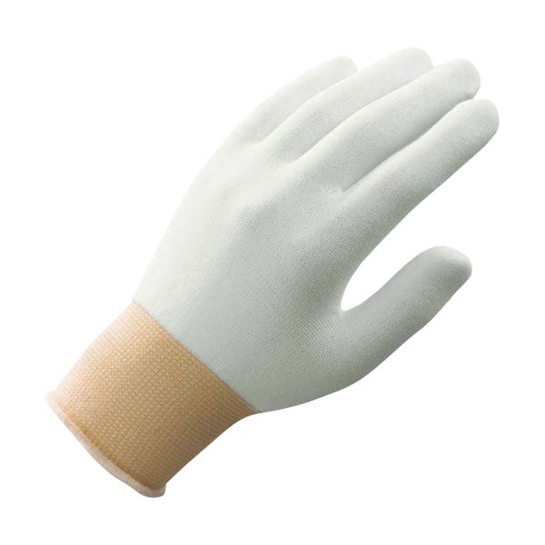 【クーポン配布中】（まとめ）ショーワグローブ 簡易包装 パームフィット手袋 M ホワイト B0500-M10P 1パック（10双） 【×5セット】
