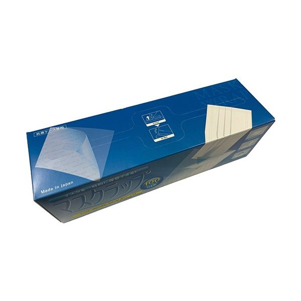 【ポイント20倍】(まとめ) 伏見樹脂 マスクラップ 1箱(100シート) 【×5セット】