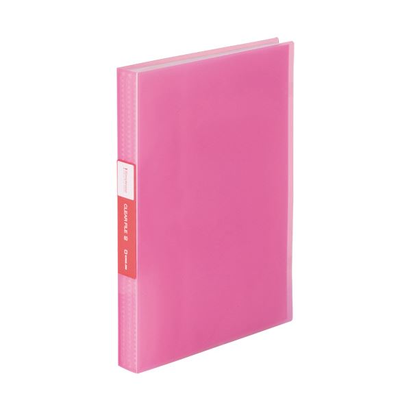 （まとめ）キングジム シンプリーズクリアーファイル(透明) A4タテ 60ポケット 背幅32mm ピンク TH184T..