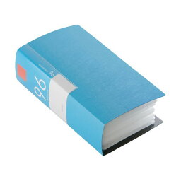 【ポイント20倍】（まとめ）バッファローCD&DVDファイルケース ブックタイプ 96枚収納 ブルー BSCD01F96BL 1個【×5セット】