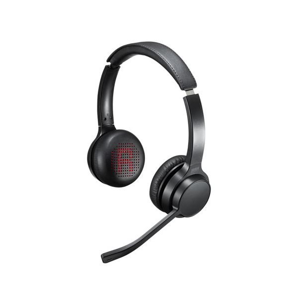 【クーポン配布中】サンワサプライ Bluetoothヘッドセット(両耳タイプ・単一指向性) MM-BTSH62BK