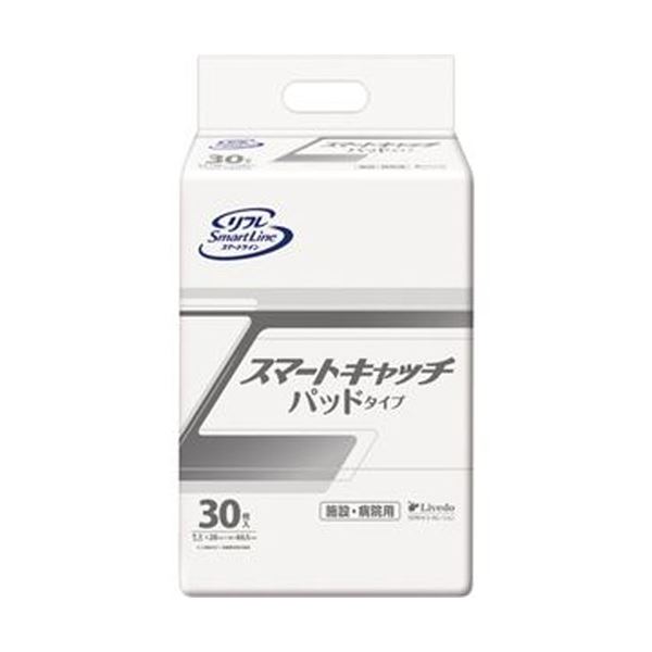 【ポイント20倍】（まとめ）リブドゥコーポレーション リフレスマートキャッチ パッドタイプ 1パック（30枚）【×10セット】