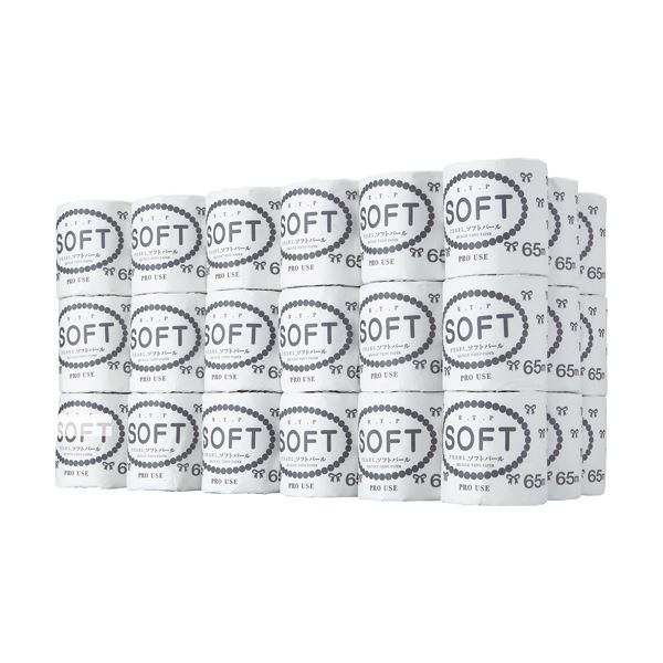 【ブラックフライデーでP最大47倍】太洋紙業 トイレットペーパー ソフト パール シングル 芯あり 65m 1ケース（100ロール）