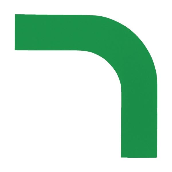 【クーポン配布中】(まとめ) 日本緑十字社 コーナー用ガードテープ(25mm幅用) 緑 屋内用 150012 1パック(10枚) 【×3セット】