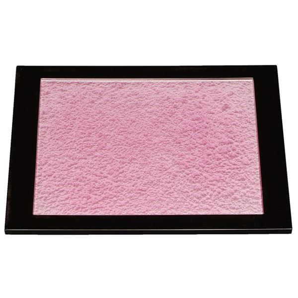 【ポイント20倍】やすらぎ懐石盆/トレー 【ピンクアクアGC塗 SL】 465×360×10mm 日本製 〔和食 レストラン 居酒屋 店舗 お店〕【代引不可】