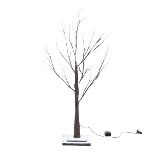 【クーポン配布中】植物型 オブジェ 置物 約幅70×奥行70×高さ90cm ブラウン LEDスノーツリー インテリア雑貨 リビング 卓上 窓際 玄関 店舗 お店
