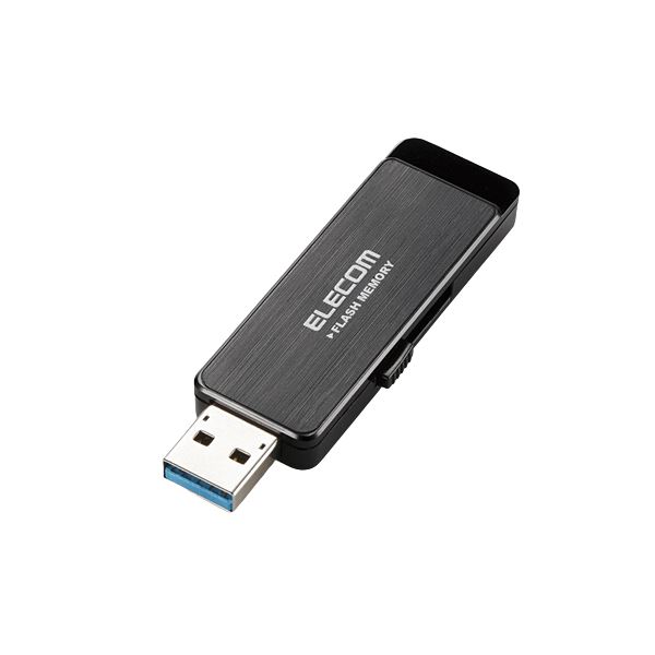 【クーポン配布中】エレコム USB3.0ハードウェア暗号化USBメモリ 4GB ブラック MF-ENU3A04GBK 1個