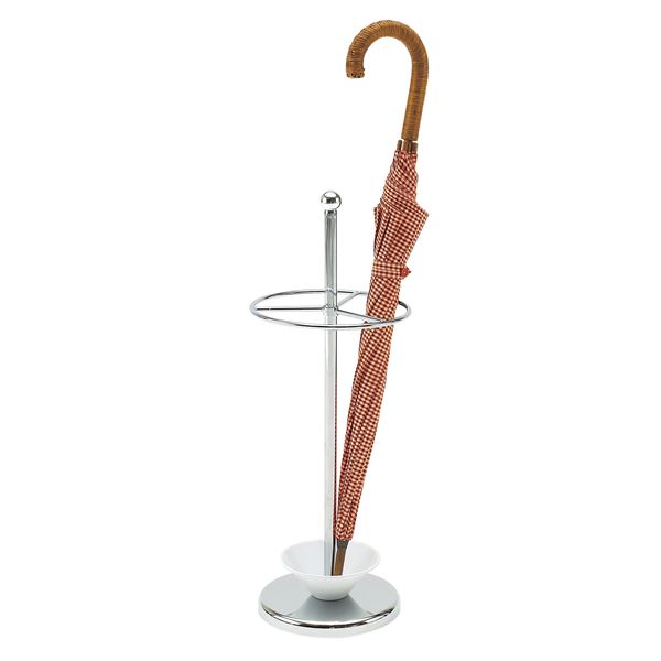 【ブラックフライデーでP最大47倍】傘立て アンブレラスタンド 約幅24cm ホワイト 省スペース 受け皿付..