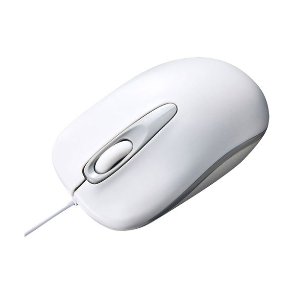 【ポイント20倍】(まとめ) サンワサプライ 有線光学式マウスホワイト MA-R115W 1個 【×10セット】