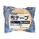 【マラソンでP最大47倍】(まとめ) 寺岡製作所 包装用布テープ No.1590 50mm×50m 159050X50 1巻 【×5セット】