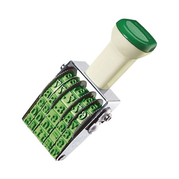 【ブラックフライデーでP最大47倍】コクヨ 回転印 欧文日付 3号5連明朝体 IS-D3N 1セット(12個)