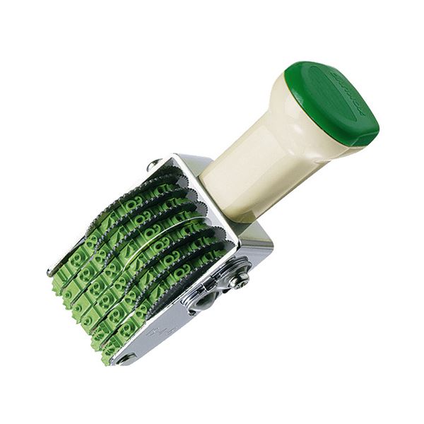 【ブラックフライデーでP最大47倍】コクヨ 回転印 欧文数字 4号6連明朝体 IS-4-6 1セット(12個)