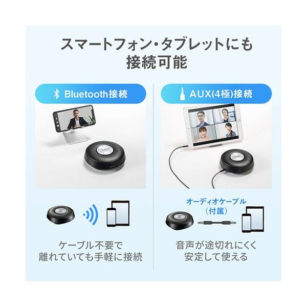 【ポイント20倍】サンワサプライ Bluetooth 会議スピーカーフォン MM-BTMSP1 1台 3