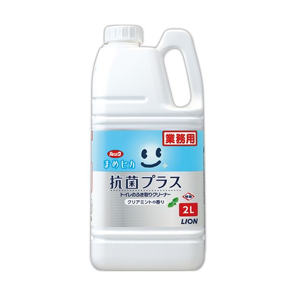 【ポイント20倍】（まとめ）ライオン ルック まめピカ 抗菌プラストイレのふき取りクリーナー つめかえ用 2L TSHKG2 1個 【×3セット】 1