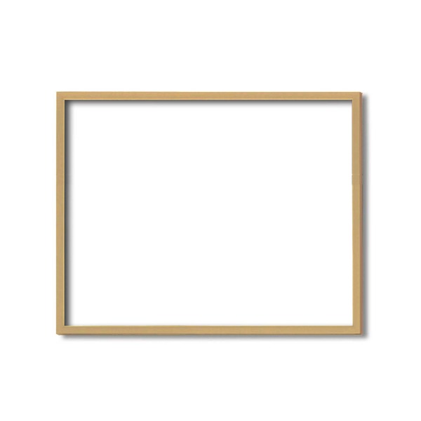 【クーポン配布中】【木製額】色あせを防ぐUVカットアクリル ■デッサン額 小全紙サイズ（660×510mm）木地 壁掛けひも付き 化粧箱入り