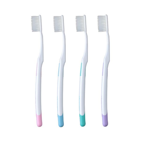 【クーポン配布中】（まとめ）ライオン システマハブラシ レギュラー 4列ヘッド ふつう 1本 【×10セット】