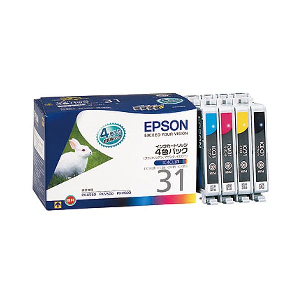 ڥݥ(ޤȤ) ץ EPSON 󥯥ȥå 4ѥå IC4CL31 1Ȣ4ġƿ1ġ ڡ10åȡ