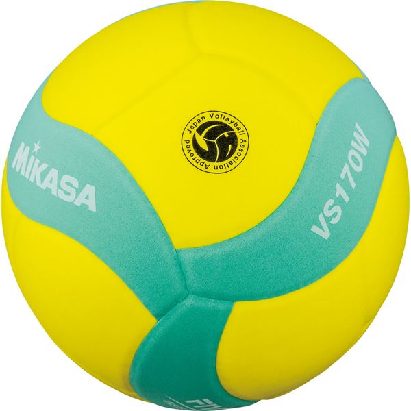 【クーポン配布中&マラソン対象】MIKASA(ミカサ) スマイルバレーボール5号球 FIVB公認スマイルバレー5号 イエロー×グリーン 【VS170WYG】