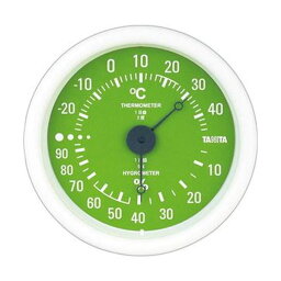 【クーポン配布中】（まとめ）タニタ アナログ温湿度計 グリーンTT-515-GR 1個【×10セット】