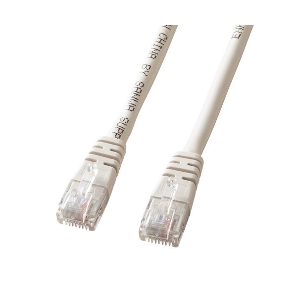 【クーポン配布中】サンワサプライ エンハンスドカテゴリ5単線LANケーブル KB-T5T-15N ライトグレー