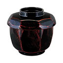 【クーポン配布中】耐熱ABS荒彫亀甲飯器/おひつ 【曙内黒 TA】 直径118×高さ104(107×76)mm 日本製 食洗機対応 〔和食 居酒屋 店舗〕【代引...