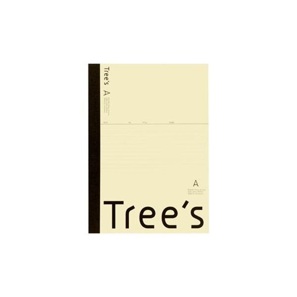 【クーポン配布中】（まとめ）キョクトウ・アソシエイツ Trees A4 A罫 40枚 クリーム【×50セット】