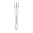 【ポイント20倍】(まとめ) サンナップ 試食用 ミニフォーク 90mm 個包装 MF100P-CL 1パック(100本) 【×30セット】