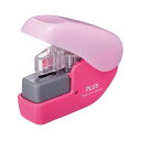 【マラソンでP最大47倍】(まとめ) プラス 針なしホッチキスペーパークリンチ ミニ 4枚とじ ピンク SL-104NB 1個 【×30セット】(3)