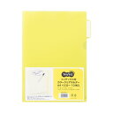 【ポイント20倍】(まとめ)TANOSEEインデックス付カラークリアホルダー A4 イエロー 1セット(30枚:10枚×3パック) 【×5セット】
