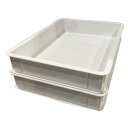 【ポイント20倍】浅型 トレー/収納ケース 【ホワイト 80個セット】 幅33cm×奥行24cm×高さ5.5cm PP素材 〔会社 オフィス 事務所〕 【代引不可】