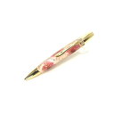 【クーポン配布中】花柄 ボールペン/文房具 【八重桜 桃色】 パーカータイプ 芯:0.7mm 日本製 文具 オフィス用品 『Frower Pen』