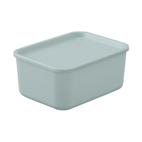 【クーポン配布中】(まとめ) アイリスオーヤマ フタ付き積み重ねボックス29 Sサイズ ブルー 【×3セット】