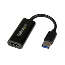【クーポン配布中】StarTech スリムタイプ USB3.0-HDMI変換アダプタ USB32HDES 1個